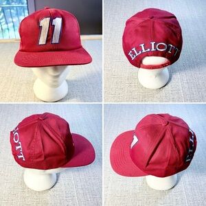 Vintage NASCAR Bill Elliott #11 Winston Cup Snapback Hat Made in USA💛